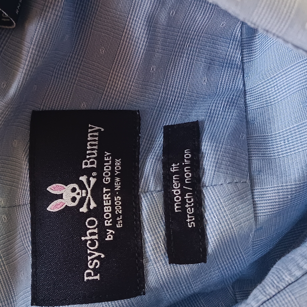 Psycho Bunny Blue Dress Shirt